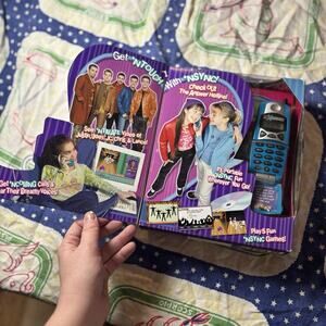 Vintage NIB NSYNC Hotline Fantasy Phone and CD-ROM Game (PC, 2001) Blue Phone
